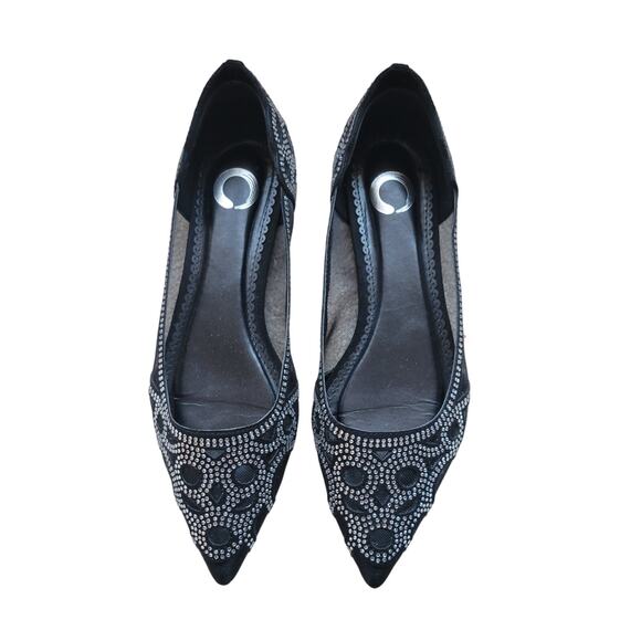 Women's Journee Batavia Pointed Toe Flat Black Synthetic/Mesh Fabric Size 7 - Picture 3 of 7